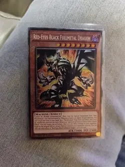 YUGIOH RED-EYES BLACK FULLMETAL DRAGON ASIA ENGLISH ROTA-AE005 25TH FOIL QCSR - Image 1