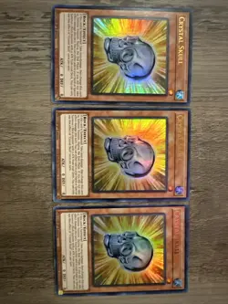 Yugioh! 3x Crystal Skull BLCR-EN022 Ultra Rare 1st Ed NM - Image 1
