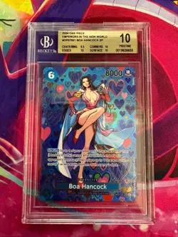Boa Hancock OP07-051 SP Emperors New World Beckett Graded 10 English One Piece - Image 1