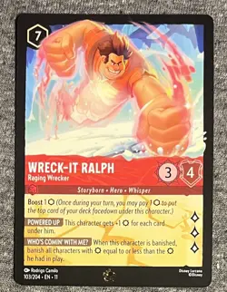 Wreck-It Ralph Raging Wrecker Legendary and Wreck-It Ralph Big Lug Foil Lorcana - Image 2