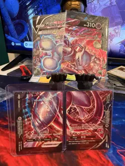 Pokemon TCG SWSH Mewtwo V-UNION Full Set Of 4 Black Star Promo Cards - Image 1