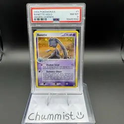 Pokemon Card Banette 1/101 Holo EX Hidden Legends PSA 8 NM-MT - Image 1
