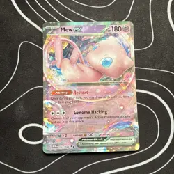 Pokemon Mew EX TCG Scarlet & Violet Holo Double Rare Card 151/165 GMT Condition - Image 1