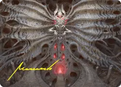 Valgavoth, Terror Eater Art Card (Gold-Stamped Signature) [Duskmourn: House of H - Image 1