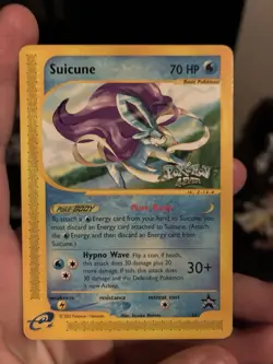 Pokemon Suicune Promo Card No. 53 Basic 70HP Water Nintendo (2002) - Image 1