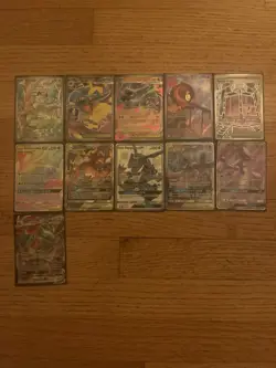 Pokemon GX V Tag Team Holo Lot Mewtwo Rayquaza Charizard Lucario 11 Cards - Image 1