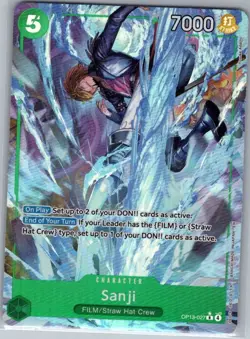 Sanji (Alt Art) OP13-027 English Carrying On His Will - One Piece Card - NM - Image 1