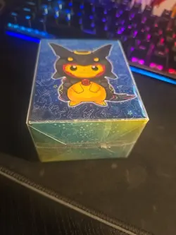 Pokemon Card Game Rayquaza Pincho Wearing Pikachu Card Deck Box - Image 3