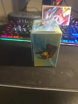 Pokemon Card Game Rayquaza Pincho Wearing Pikachu Card Deck Box - Image 4