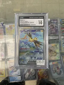 Zapdos 202/165 EX CGC 10 Special Illustration Rare Pokemon 151 Card Mew EN GEM - Image 1
