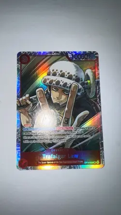 Trafalgar Law OP14-009 - The Azure Sea's Seven Super Rare Foil Card (NM+) - Image 1