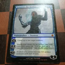 Mtg Tezzeret the Seeker MP Duel Decks: Elspeth vs. Tezzeret Foil Magic Card Rare - Image 1