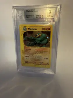 BGS 9 Mint Machamp Expedition Holo Rare 16/165 Pokemon Card E Series 2002 - Image 1