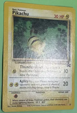 PIKACHU #27 WOTC Black Star Promo Vintage Pokemon Card NEAR MINT NO PLAY - Image 2