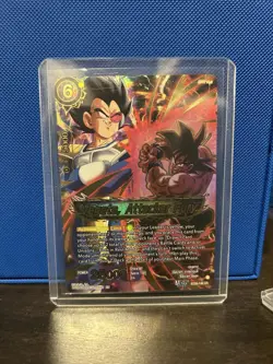 Dragon Ball Super Card Vegeta, Attacker Fury Foil CR Alt Art BT29-146 Battle - Image 1