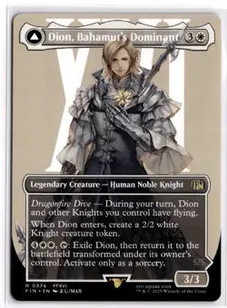 Dion, Bahamut's Dominant (Borderless) 376 FINAL FANTASY Magic: The Gathering NM - Image 1
