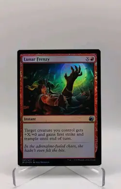 MTG Lunar Frenzy Innistrad: Midnight Hunt 147/277 Foil Uncommon - Image 1