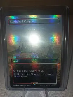MTG Magic the Gathering Sunbaked Canyon (borderless Foil) Assassin's Creed NM - Image 2