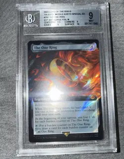 2023 LOTR MIDDLE-EARTH SP ED.#791 THE ONE RING EXT ART SURGE FOIL M Bgs 9 - Image 1