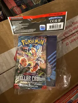 Pokemon Cards - S&V Stellar Crown - MINI ALBUM PORTFOLIO w/ Booster Pack - New - Image 1