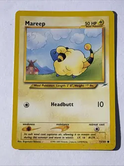 Mareep 75/105 Neo Destiny Regular Pokemon TCG LP - Image 1