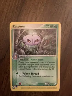 Pokemon TCG Cascoon Ruby and Sapphire 26/109 Light Play - Image 1