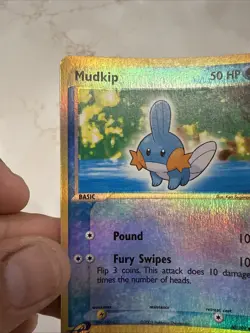 EX Ruby & Sapphire Mudkip 60/109 2003 Pokemon Card! Holo (Bowed Curve) - Image 2