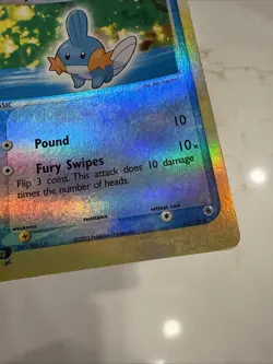 EX Ruby & Sapphire Mudkip 60/109 2003 Pokemon Card! Holo (Bowed Curve) - Image 5