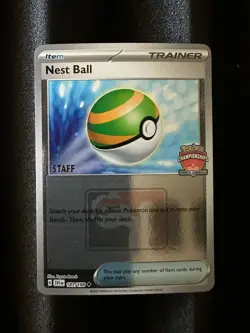 Nest Ball (181/198) STAFF Promo - SV Base Set - 2024 NAIC Stamped Pokemon TCG NM - Image 1