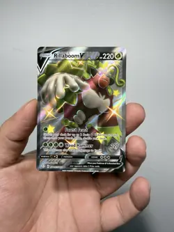 Pokemon TCG Rillaboom V Shining Fates SV105/SV122 Holo Shiny Holo Rare - Image 1