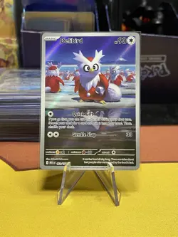 Pokemon Delibird 152/132 Me01: Mega Evolution Illustration Rare Holo 2025 - Image 1