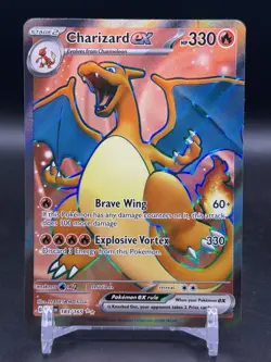 Pokemon TCG Charizard ex Scarlet & Violet 151 183/165 Full Art English NM - Image 1