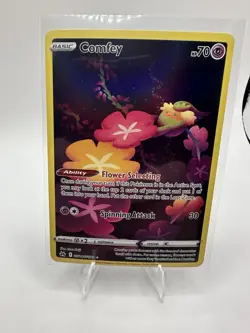 Comfey GG14/GG70 Ultra Rare Holo Crown Zenith: Galarian Gallery Pokemon NM - Image 1
