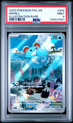 Marill Pokemon Pal En-Paldea Evolved 204 PSA 9 - Image 1