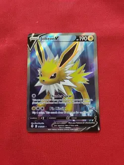 Pokemon; Jolteon V #177/203 Full Art Ultra Rare SWSH Evolving Skies - MINT -E111 - Image 1