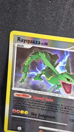 Pokemon Legends Awakened Rayquaza LV.56 14/146 Reverse Holo Rare MP - Image 2