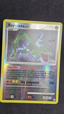 Pokemon Legends Awakened Rayquaza LV.56 14/146 Reverse Holo Rare MP - Image 4