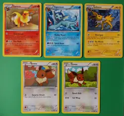 Pokemon - BW Dark Explorers - Eevee Flareon Vaporeon Jolteon - Vintage 2012 - LP - Image 1