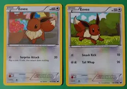 Pokemon - BW Dark Explorers - Eevee Flareon Vaporeon Jolteon - Vintage 2012 - LP - Image 3