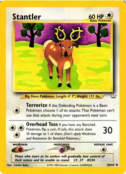 Pokemon TCG Stantler 38/64 Neo Revelation Regular Unlimited VLP - Image 1
