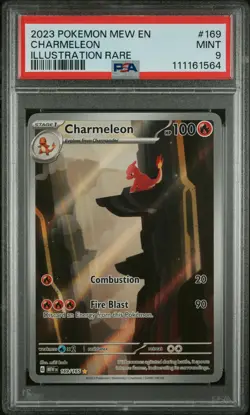CHARMELEON 2023 Pokemon Scarlet Violet Mew 151 Illustration Rare PSA 9 #169 - Image 1