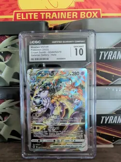 MEWTWO VSTAR Crown Zenith Holo Trainer Gallery #GG44 CGC 10 Pokemon [Nostalgium] - Image 1