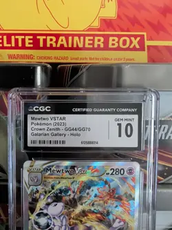 MEWTWO VSTAR Crown Zenith Holo Trainer Gallery #GG44 CGC 10 Pokemon [Nostalgium] - Image 3