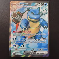 Pokemon TCG - Blastoise ex 184/165 SV151 - Ultra Rare Full Art Holo - NM - Image 3