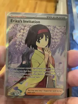 Erika's Invitation - Pokemon Scarlet & Violet 151 196/165 Full Art Ultra Rare-NM - Image 1