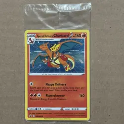 Special Delivery Charizard SWSH075 Pokemon Promo Sealed (Small Swirl) - Image 1