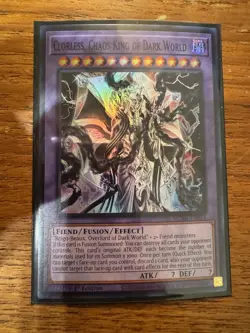 Clorless, Chaos King of Dark World - MZMI-EN014 - Super Rare 1st Ed NM Yugioh - Image 1