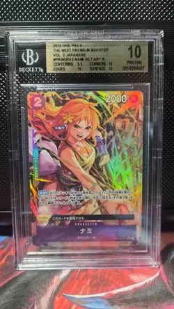 Nami (Alternate Art) PRB02-012 Premium Booster -The Best- Vol. 2 Jap. BGS 10 - Image 1