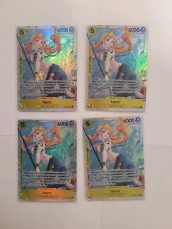 4X Nami EB03-053 Extra Booster: One Piece Heroines Edition SR Playset - Image 1