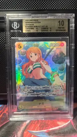 Nami (Alt Art) EB03-053 SR ONE PIECE Heroines Edition - Japanese BGS 10 - Image 1